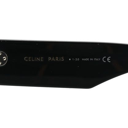 Celine Acetate Flat Top Rectangular Sunglasses CL400921 Black 5 of 6