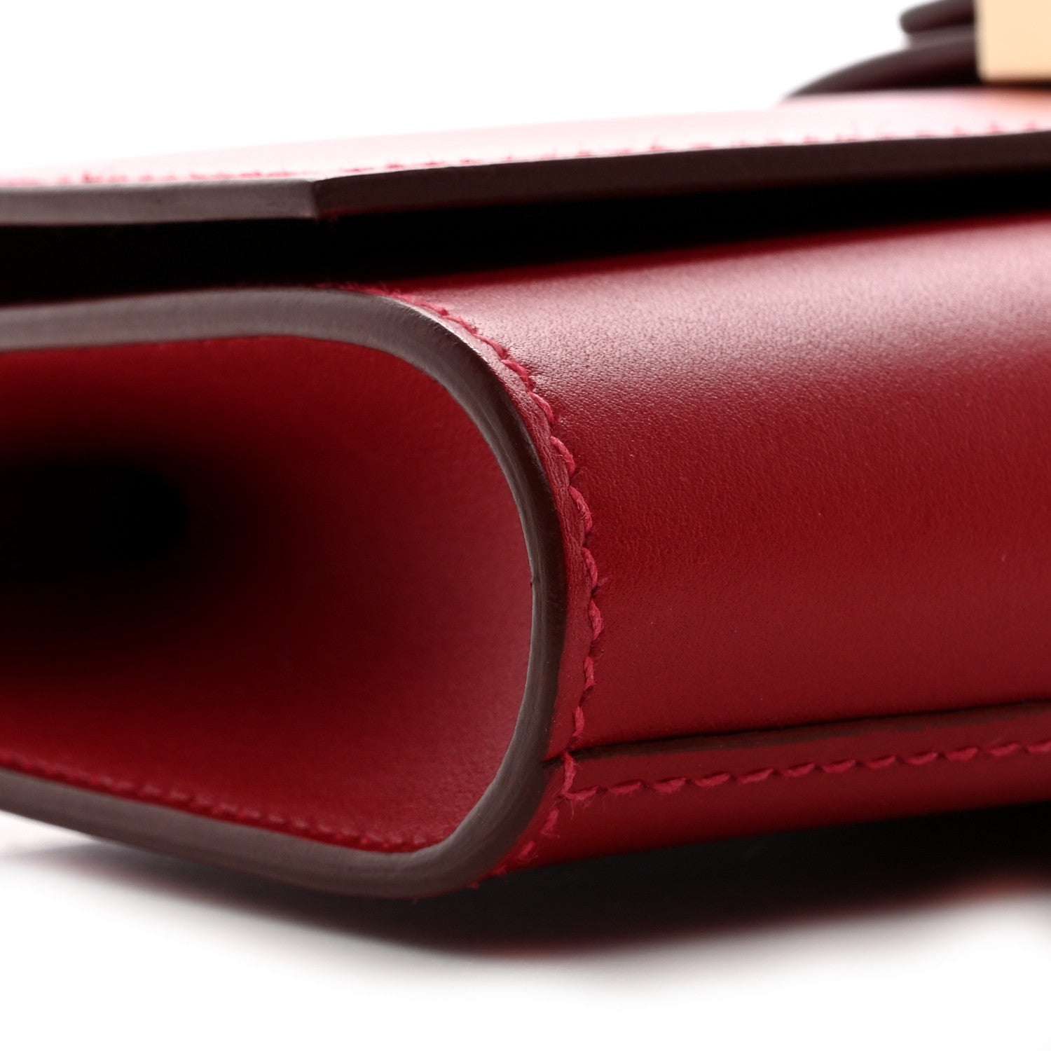 Hermes Tadelakt Medor 23 Clutch Rouge Vif 9 of 12