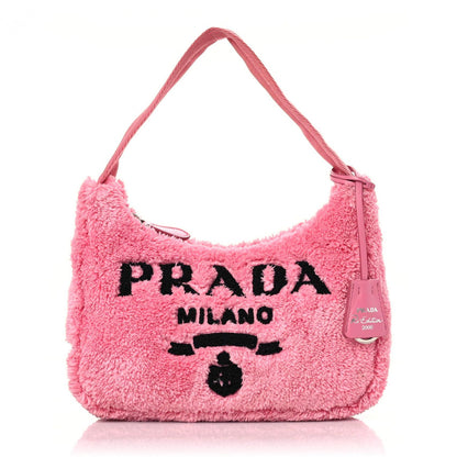 Prada Terry Cloth Mini Re-Edition 2000 Bag Petalo Black 1 of 13