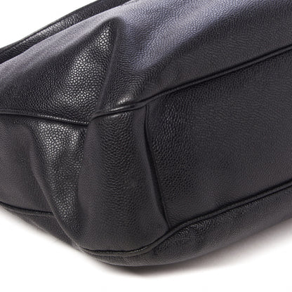 Chanel Caviar Large CC Shoulder Bag Black 5 of 9