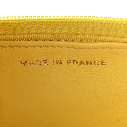 Chanel Lambskin Quilted Wallet on Chain WOC Yellow 8 of 19
