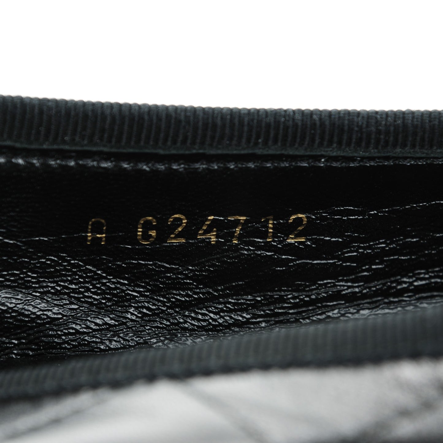 Lambskin Quilted Cambon Ballerina Flats 36.5 Black