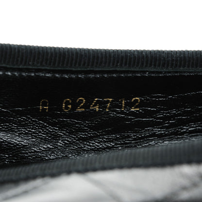 Chanel Lambskin Quilted Cambon Ballerina Flats 36.5 Black 8 of 9