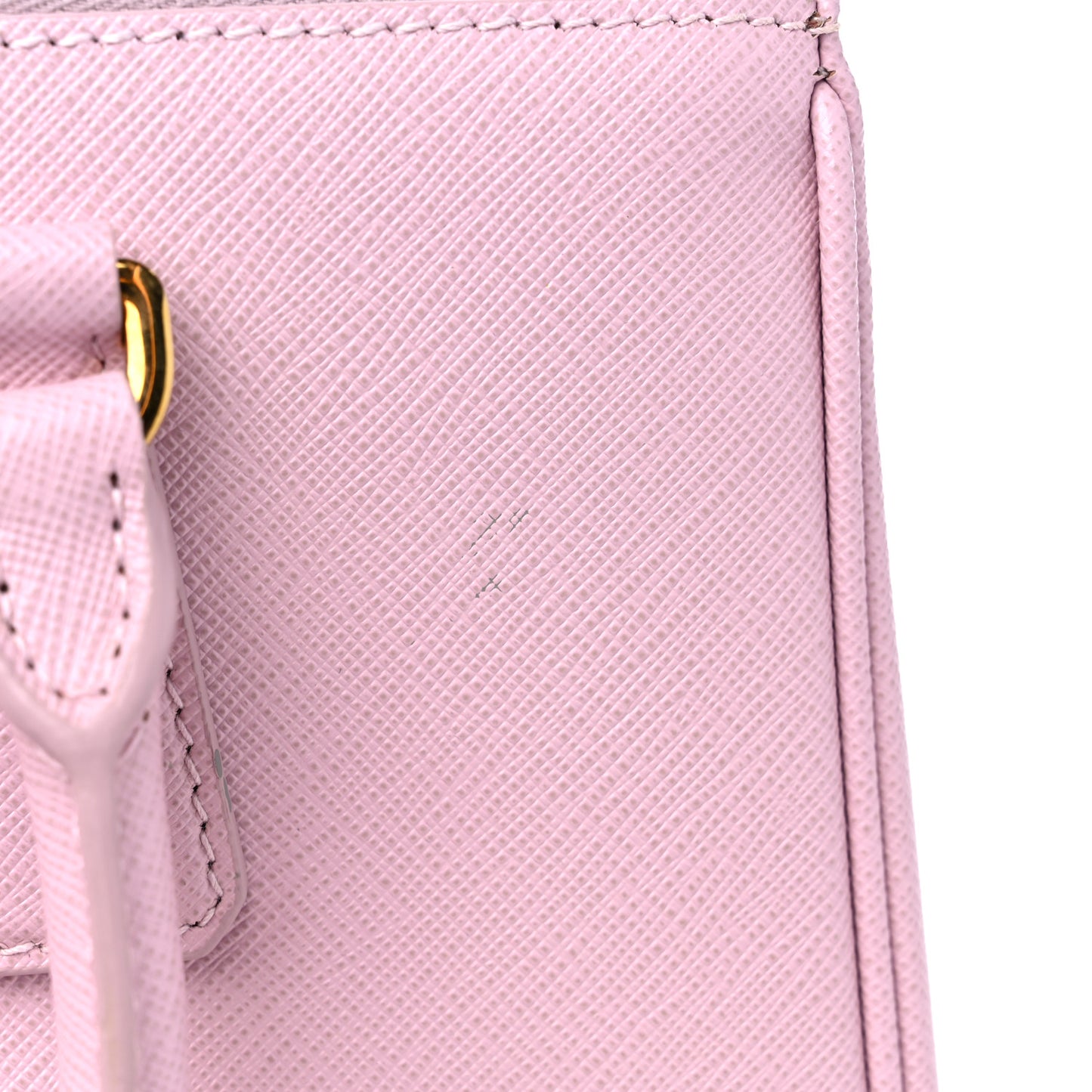 Saffiano Small Galleria Double Zip Tote Alabastro