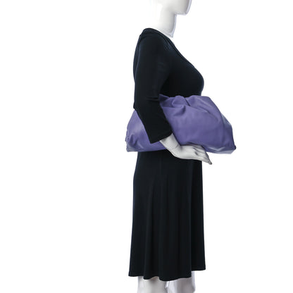 Bottega Veneta Smooth Butter Calf The Pouch Oversized Clutch Lavender 2 of 15