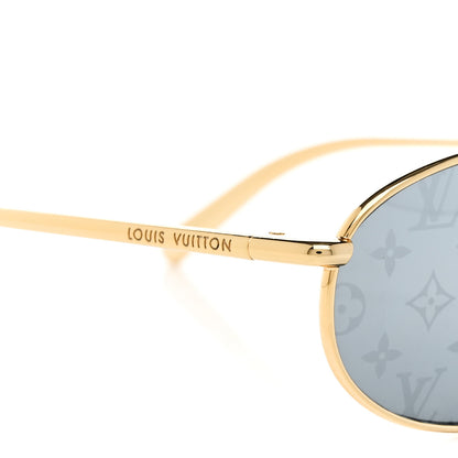 Louis Vuitton LV Bright Round Sunglasses Green 7 of 7