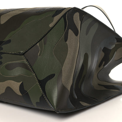 Valentino Garavani Nappa Canvas Camo Medium Rockstud Soft Tote Green 8 of 8