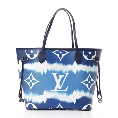 Louis Vuitton Monogram Escale Neverfull MM Blue 2 of 11