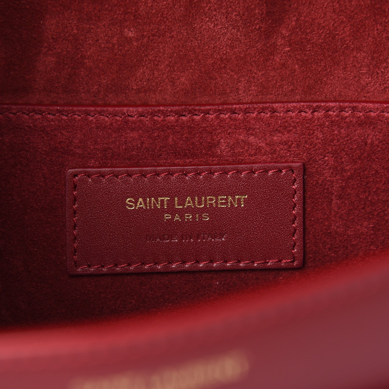 Saint Laurent Calfskin Betty Messenger Red 5 of 10