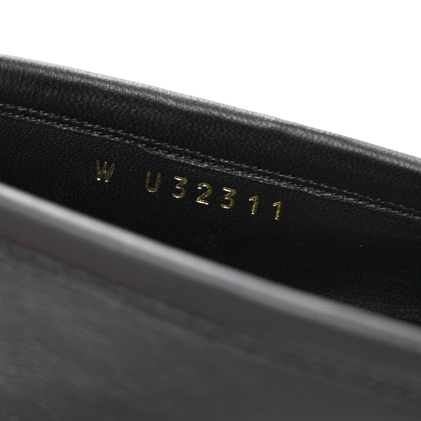 Calfskin Womens Stitched CC Loafers 37 Black