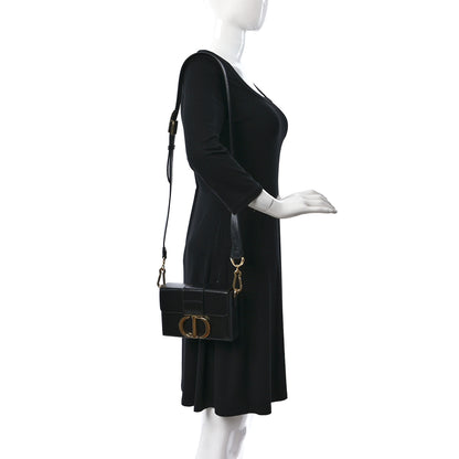 Christian Dior Box Calfskin 30 Montaigne Box Bag Black 2 of 8