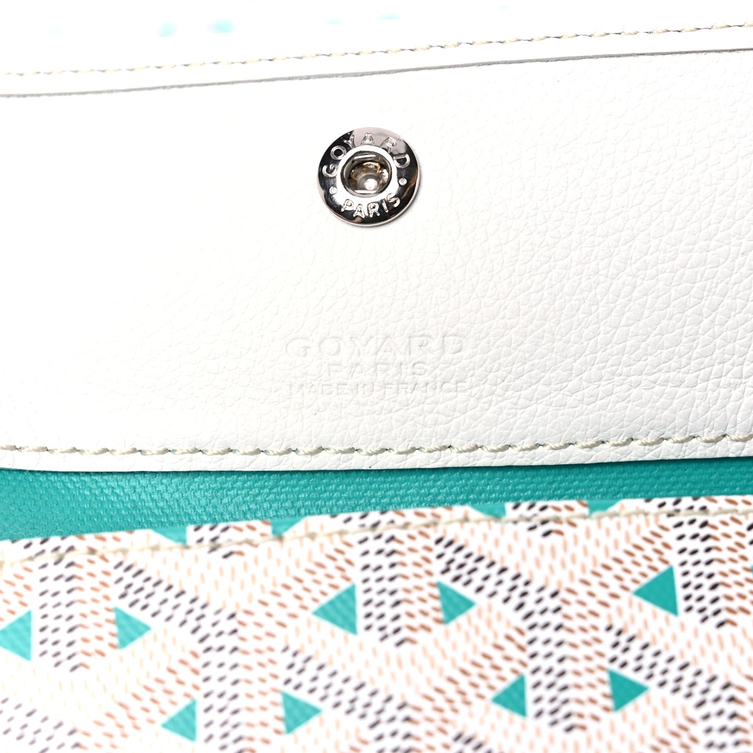 Goyard Goyardine Saint Louis Claire Voie GM White Opaline 6 of 8