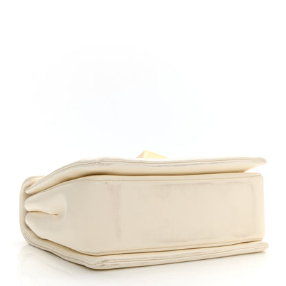 Valentino Garavani Nappa One Stud Chain Clutch Ivory 3 of 8