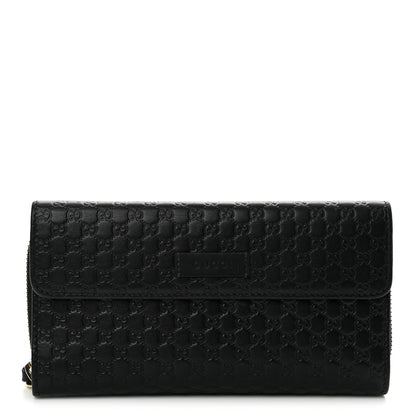 Gucci Soft Microguccissima Continental Zip Wallet Black 1 of 10