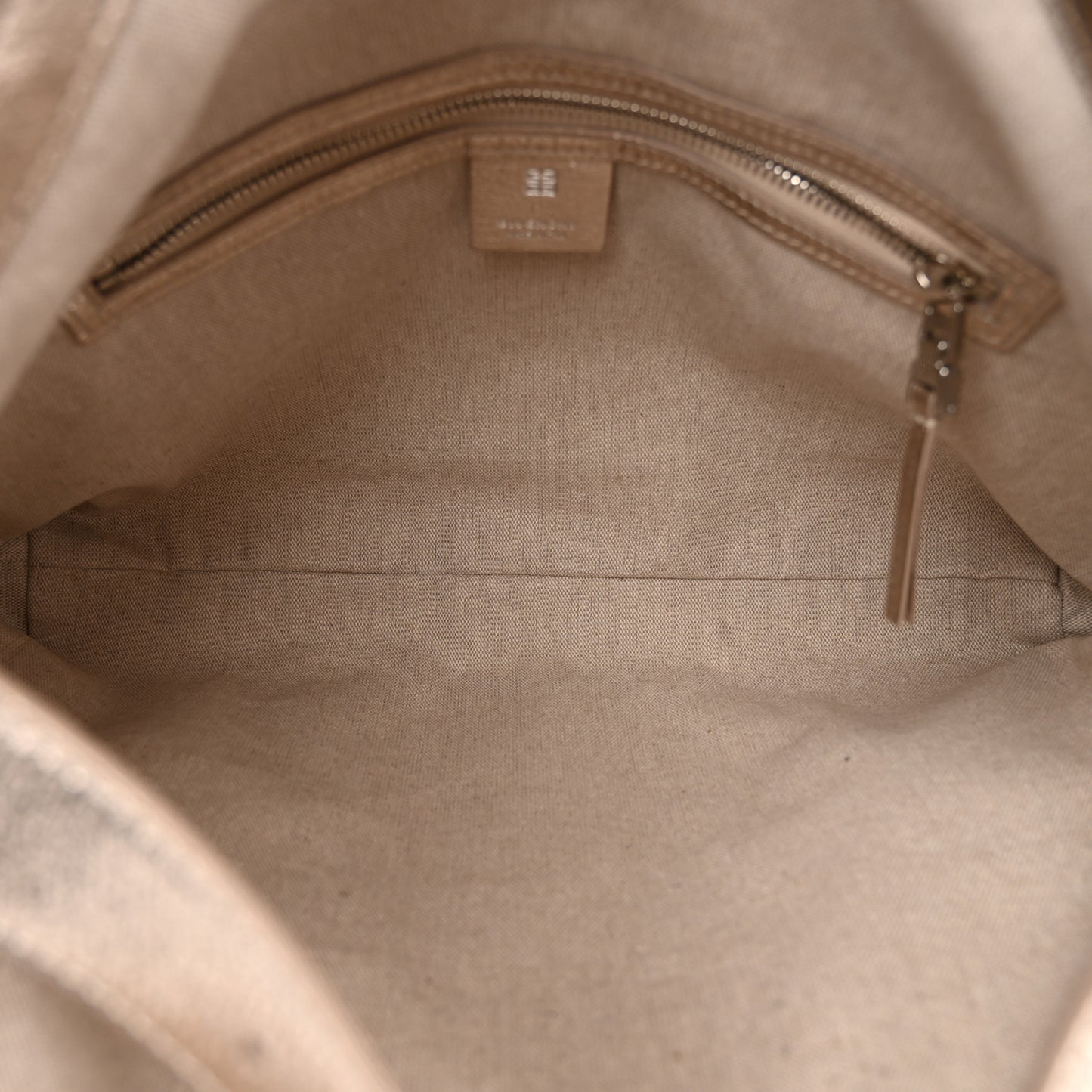Metallic Calfskin Medium Voyou Bag Dusty Gold