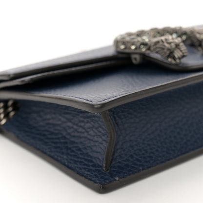 Gucci Dollar Calfskin Crystal Super Mini Dionysus Shoulder Bag Blue Agata Black Diamond 8 of 10