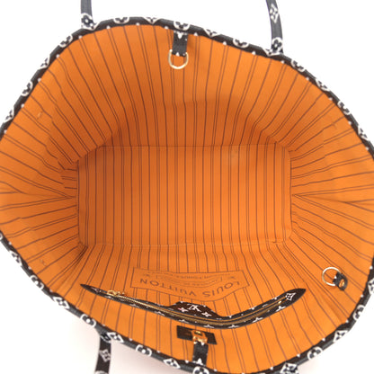 Louis Vuitton Monogram Giant Jungle Neverfull MM Black 5 of 10