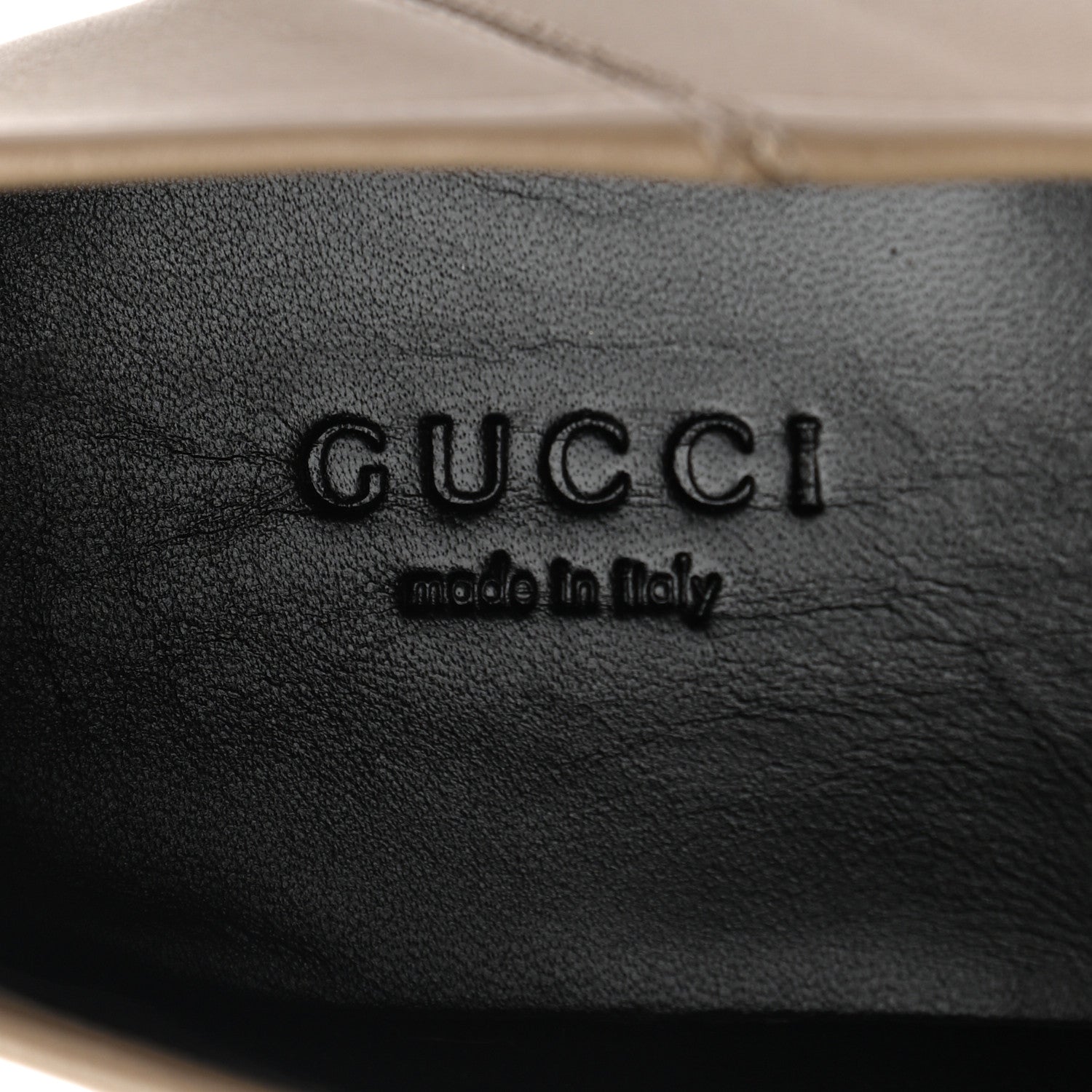 Gucci Lambskin Womens Brixton Horsebit Loafers 37 Mud 7 of 8