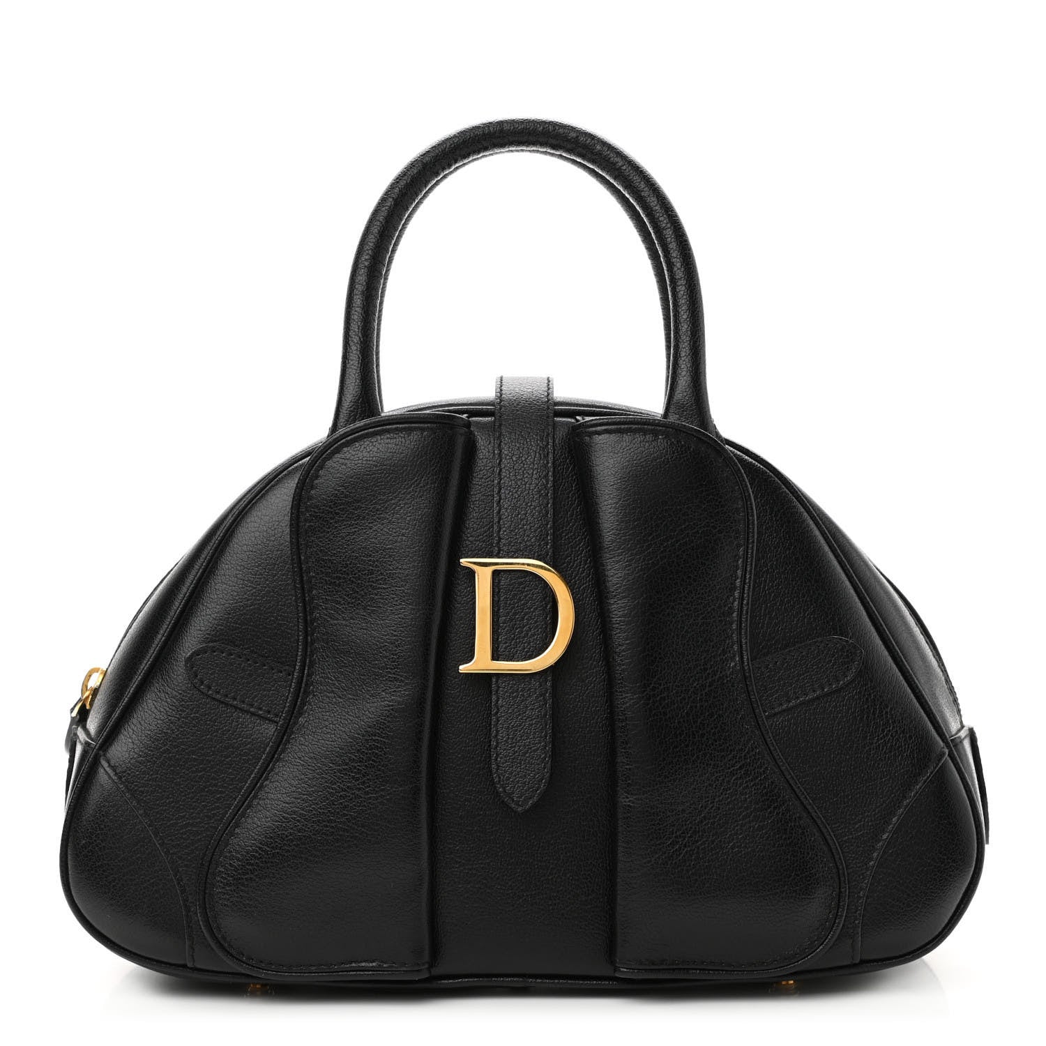 Christian Dior Calfskin Saddle Bowler Black 1 of 9
