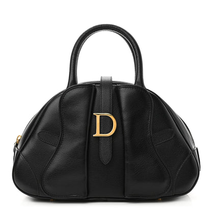 Christian Dior Calfskin Saddle Bowler Black 1 of 9