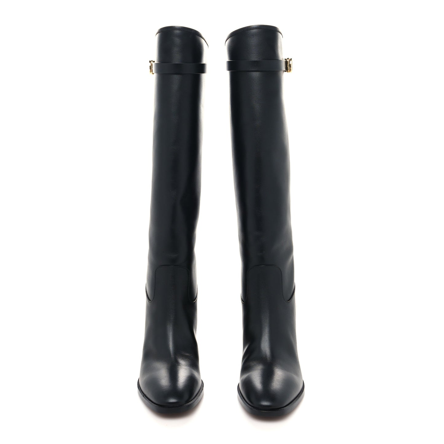 Soft Calfskin Empreinte High Boot 38 Black