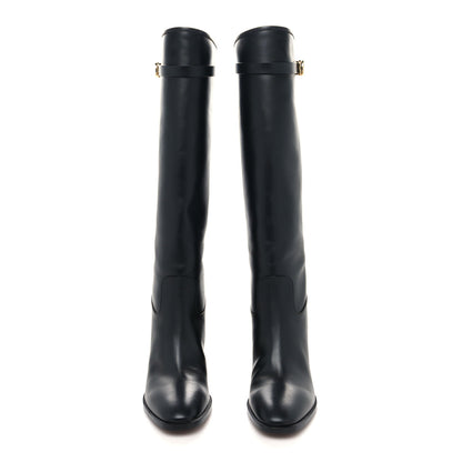 Christian Dior Soft Calfskin Empreinte High Boot 38 Black 2 of 8