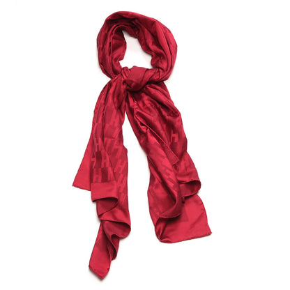 Hermes Silk Wool Faconnee Grand H Scarf 1 of 8