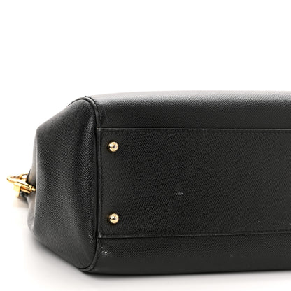 Dolce & Gabbana Dauphine Large Miss Sicily Satchel Black 7 of 15