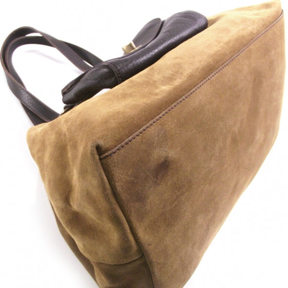 Miu Miu Suede Tote with Leather Pochette 5 of 12