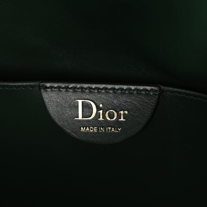 Christian Dior Calfskin Puffy Macrocannage Medium Dior Crunchy Bag  Forest Bloom 5 of 9