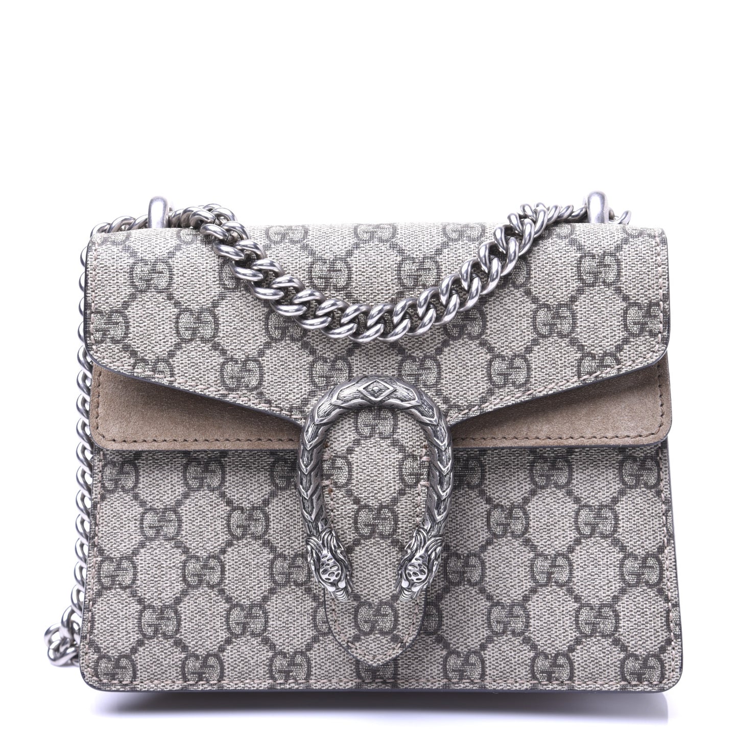 GG Supreme Monogram Mini Dionysus Shoulder Bag Taupe