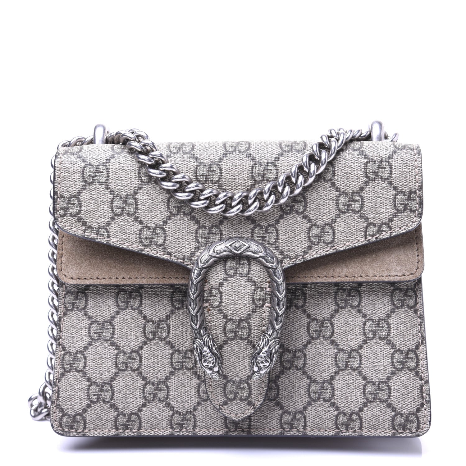 Gucci GG Supreme Monogram Mini Dionysus Shoulder Bag Taupe 1 of 15