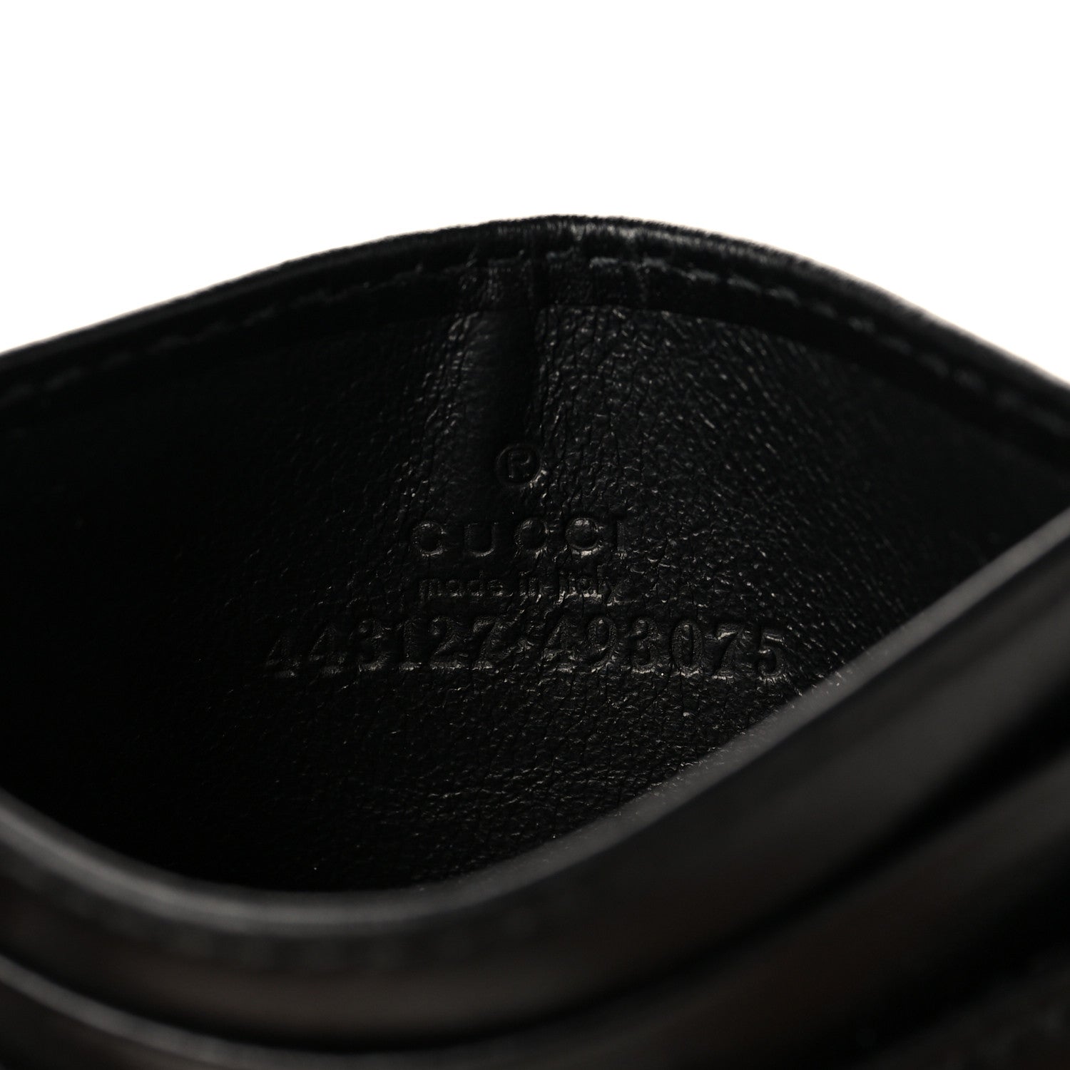 Gucci Calfskin Matelasse GG Marmont Card Holder Black 6 of 9