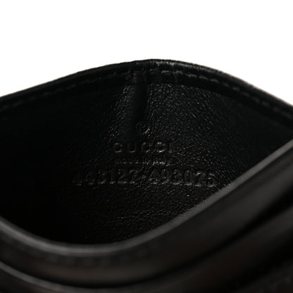 Gucci Calfskin Matelasse GG Marmont Card Holder Black 6 of 9