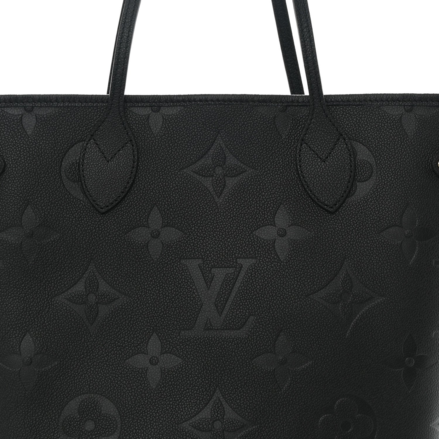 Louis Vuitton Empreinte Monogram Giant Neverfull MM Black 8 of 11