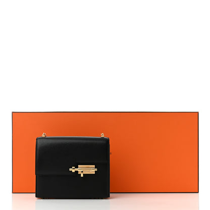 Hermes Chevre Chamkila Mini Verrou Chaine Bag Black Black 11 of 11