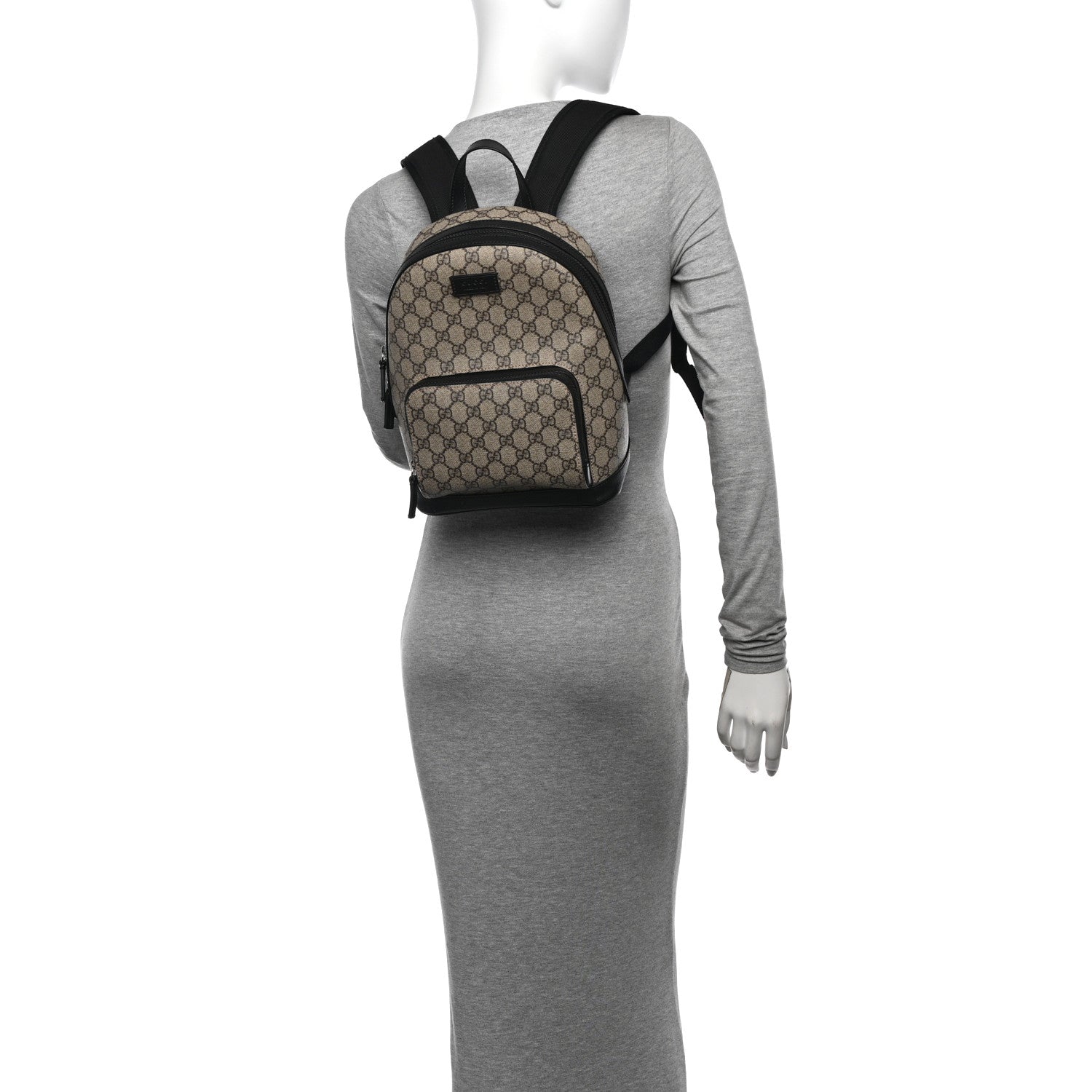 Gucci GG Supreme Monogram Small Eden Day Backpack Black 2 of 10