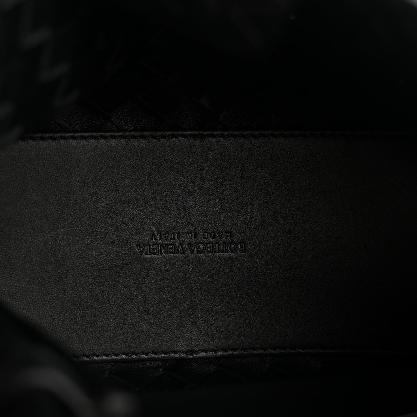 Nappa Intrecciato Small Andiamo Shoulder Bag Black