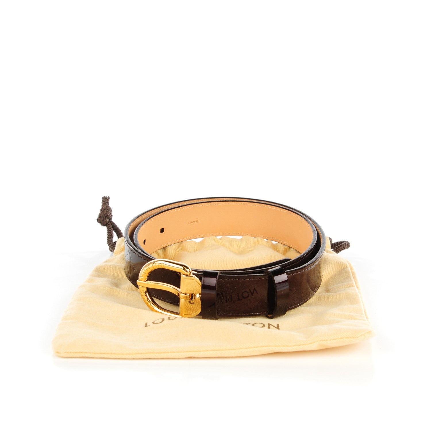 Louis Vuitton Vernis Ceinture 30mm Belt 80 32 Amarante 7 of 7
