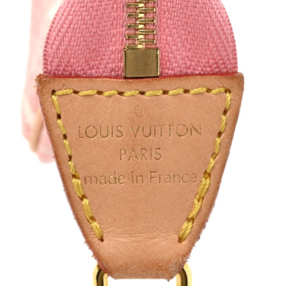 Louis Vuitton Denim Jacquard Monogram Micro Pochette Accessories Rose 6 of 10