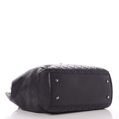 Chanel Lambskin Quilted Large Drawstring Shoulder Bag Dark Purple 4 of 9