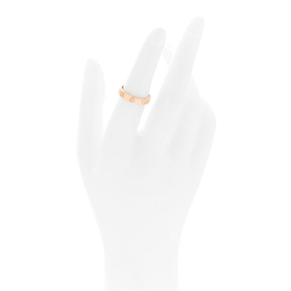 Cartier 18K Pink Gold 3.5mm LOVE Wedding Band Ring 51 5.75 2 of 4