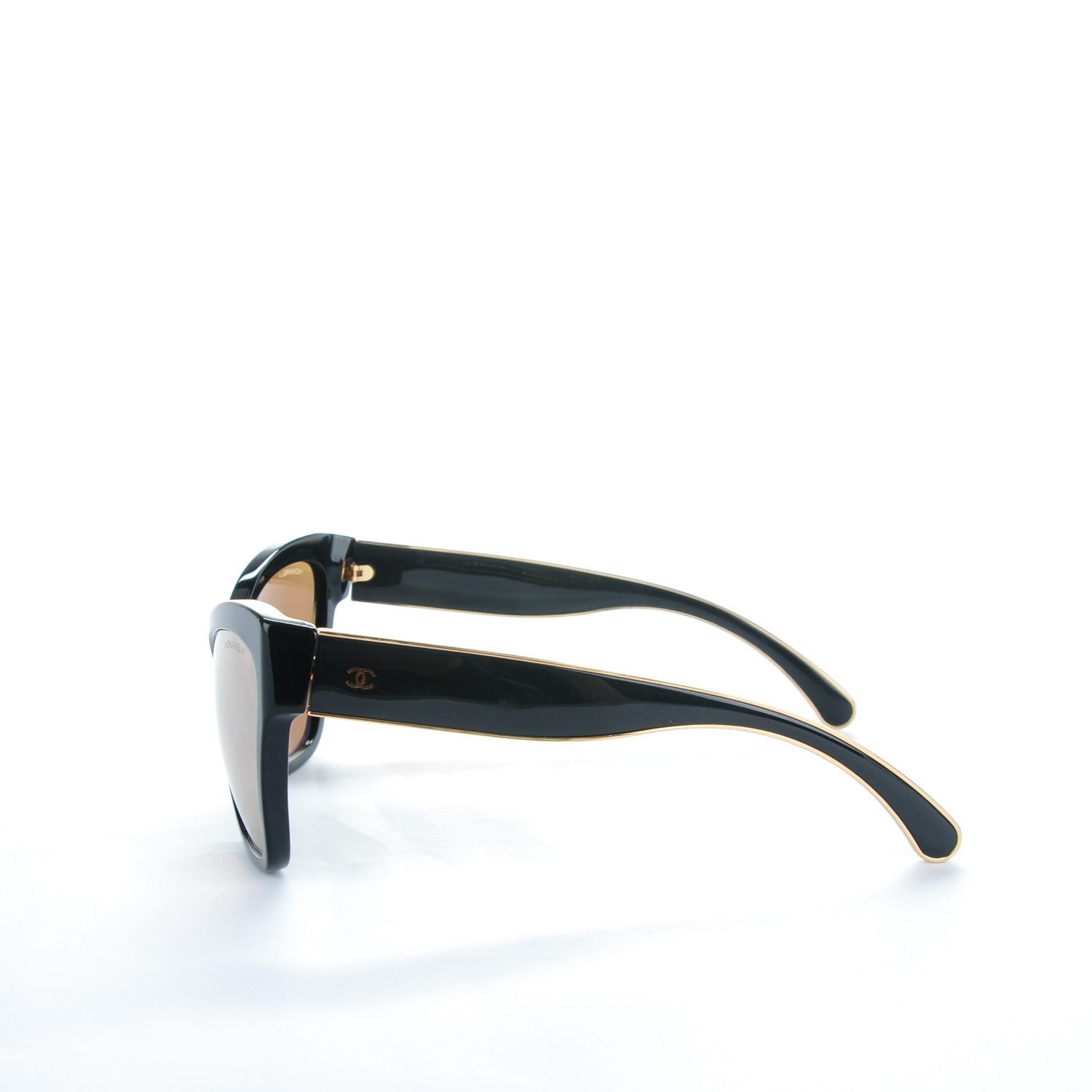 Chanel Acetate CC Cat Eye Sunglasses 5271 Black 2 of 6