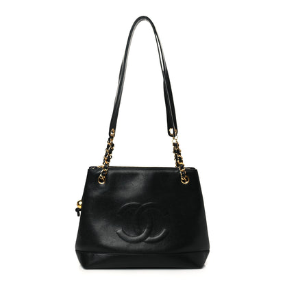 Chanel Caviar CC Shoulder Bag Black 1 of 9
