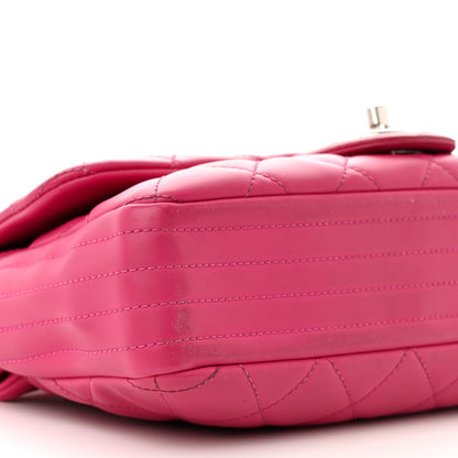 Chanel Rubber Quilted Lambskin Medium Coco Rain Flap Pink 13 of 21