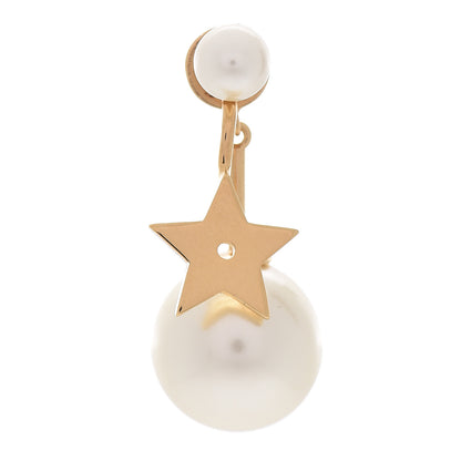 Christian Dior Pearl My ABCDior Tribales Etoile Earring Gold 1 of 5