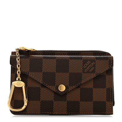 Louis Vuitton Damier Ebene Recto Verso Card Holder Red 1 of 8