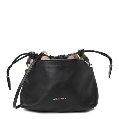 Burberry Calfskin House Check Little Crush Black 1 of 10
