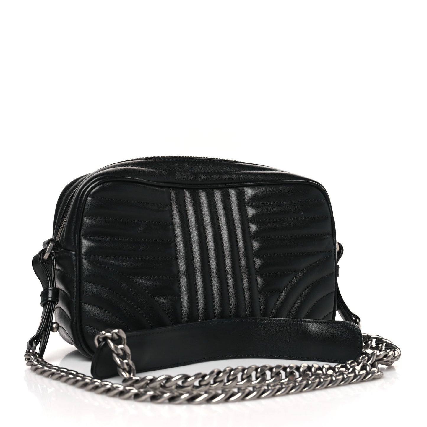 Soft Calfskin Diagramme Camera Bag Black