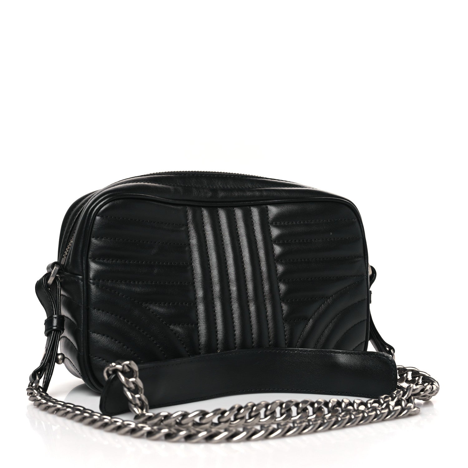 Prada Soft Calfskin Diagramme Camera Bag Black 3 of 8